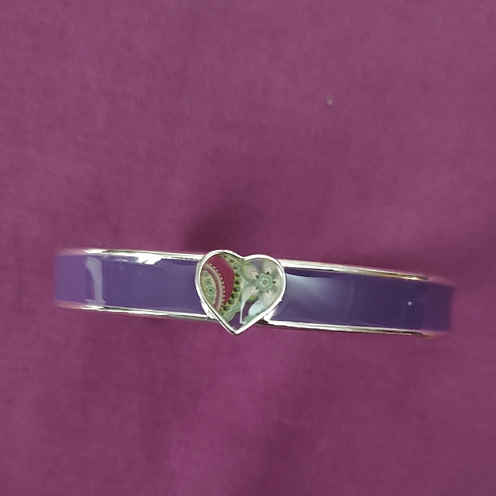 Vera Bradley Purple Heart Accent Bracelet